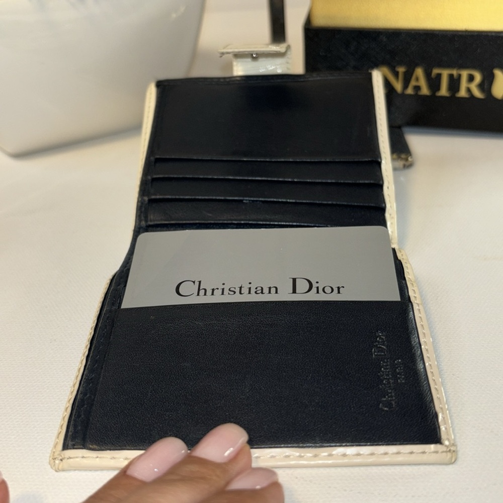 Dior Compact Wallet - Blue & Wht includes authenticity card. - Picture 15 of 16